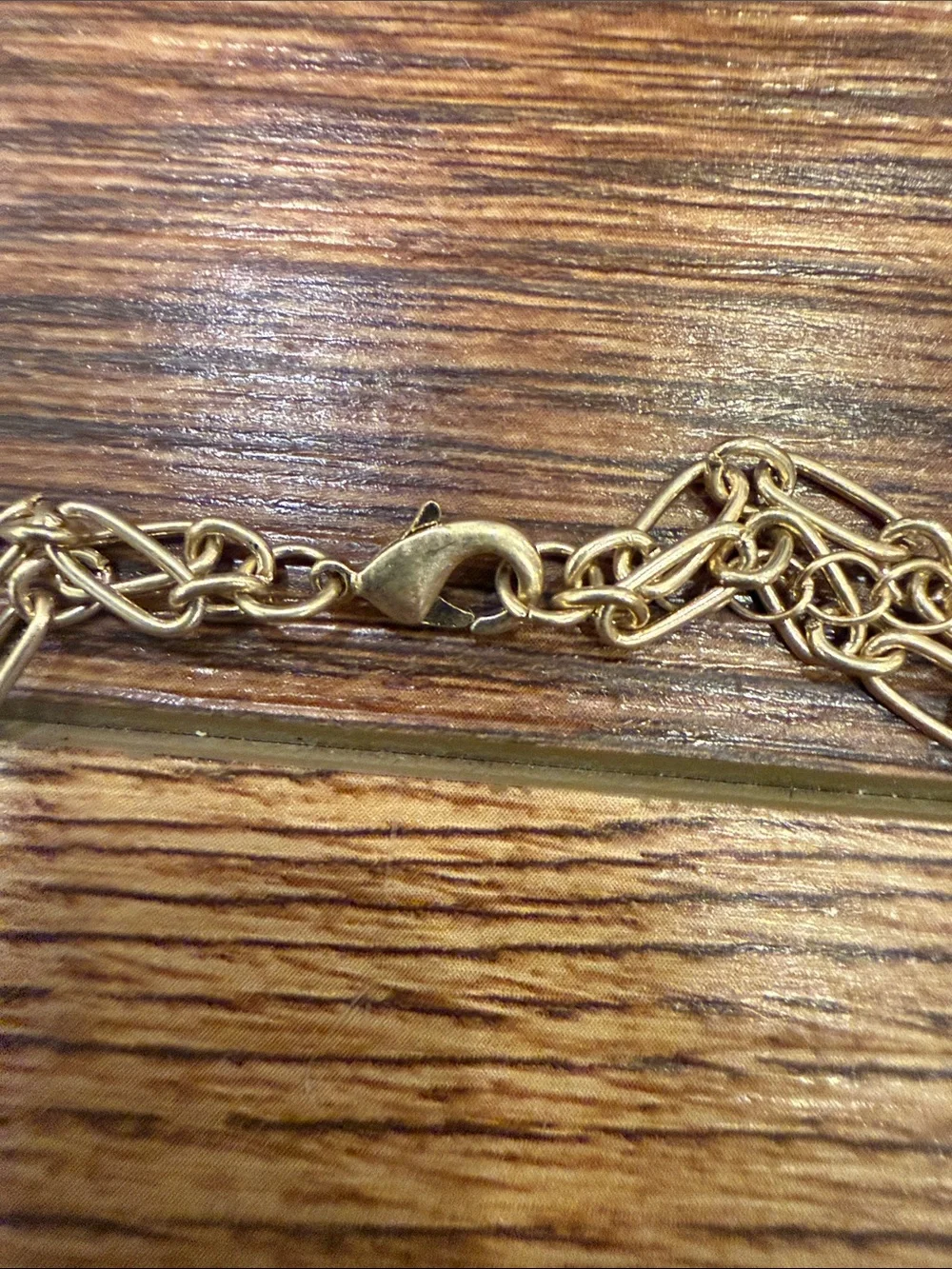 Plunder Gold-Tone Chain Necklace with Purple Pendant
